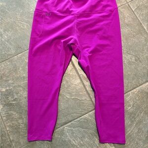Women’s Under Armour Fitted High Rise Purple Leggings Size 3XL NEW